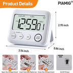 PIAMIG Digital Kitchen Timer Alarm Clock - Image 4