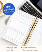 Lamare Meeting Notebook for Work Organization – Perfect Work Notebook for Note - Image 6