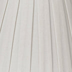 Creme Linen Large Box Pleat Lamp Shade 7" Top x 14" Bottom x 11" High - Image 2