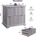JXQTLINGMU 2 Drawer File Cabinet - Image 2