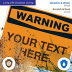 Custom Warning Sign, OSHA Sign, 24x30 Inches, Rust Free .063 Aluminum, Fade - Image 5