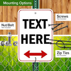 Custom Arrow, Custom Directional Sign, Two Way Arrow, 12x18 Inches, Rust Free - Image 5