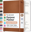 Roterunner Purpose Planner Notebook B5 7.5”x9.8” Undated 2026 Daily Weekly and by Roterunner