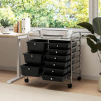 LDAILY 9 Drawer Rolling Storage Cart, Rolling Cart - Image 2