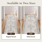 GENIMO Runner Rug 2'6"x4 Machine Washable Non Slip Vintage Hallway Runner Rug - Image 9