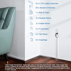 204in Wall Cable Hider, Cord Hider to Hide 2-3 Cords, TV Wire Hider - Image 3