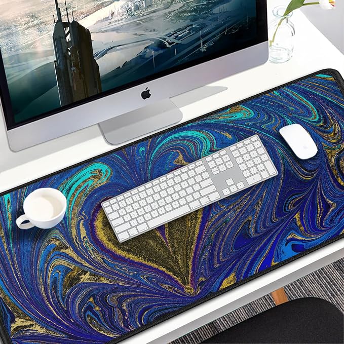 Large Mouse Pad, 31.5x15.7 inch Large Extended Computer Keyboard Mouse Mat - Image 7