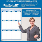 Sky Blue 12 Section Task, Objective and Goals Planning System Vertical 48" Tall - Image 3