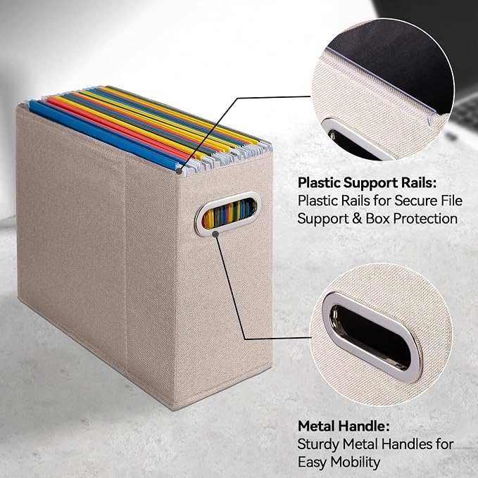 ComfortKeeper 4 Packs Letter Size File Organizer, File Folders Organizer - Image 4
