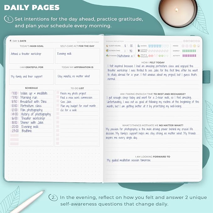 Clever Fox Self-Care Journal – Daily Reflection Notebook – Mental Health & - Image 4