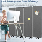Acoustic Room Divider Privacy Panel - Image 6