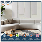 BUBOS 2 PCS Acoustic Panels, 47.2''x11.8'' Fabric Soundproof Wall Panels - Image 3
