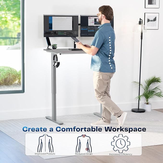 VIVO Electric 43 x 24 in Standing Desk, Memory Height Adjustment, 1B Series - Image 4