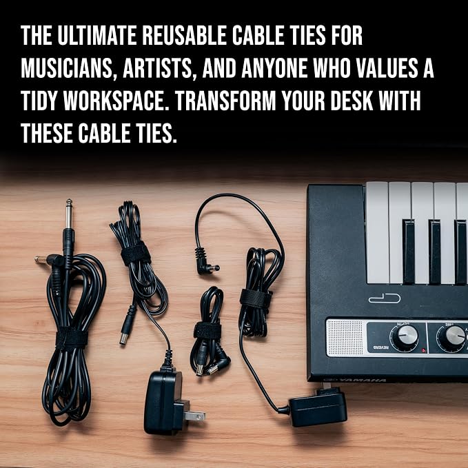 130 PCS 6 Inch Reusable Cable Ties Adjustable Cord Straps, Hook & Loop Wire - Image 4