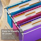 Ansook Plastic Legal Size Hanging File Folders, Heavy Duty 3" Expandable Legal - Image 4