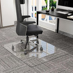 GLSLAND 36" x 46" Tempered Glass Chair Mat Heavy-Duty Floor Protector - Image 7