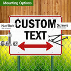 Custom Arrow, Custom Directional Sign, Two Way Arrow, 36x48 Inches, Reflective - Image 5