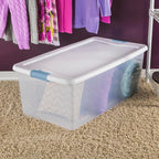 Sterilite 4-Pack Latching Box, Under Bed Storage Bins - Image 5