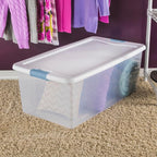 Sterilite 12-Pack Latching Box, Under Bed Storage Bins - Image 5