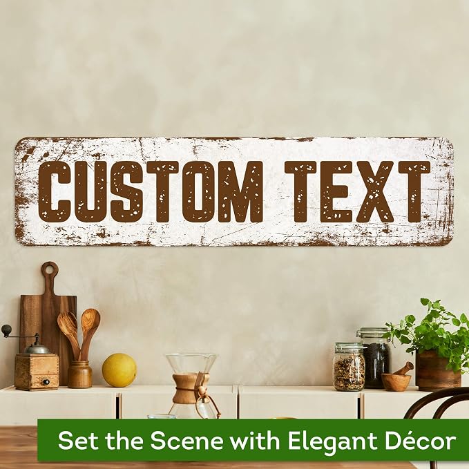 Custom Sign, Custom Street Sign, 11 Font Colors, 13 Font Styles, 4 Hole Options - Image 4