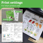 MECOLOUR Clear Sticker Paper Printable Vinyl - Image 4