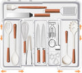 Spaclear Large Utensil Drawer Organizer Expandable Silverware Organizer by Spaclear