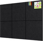 Large Cork Board, 6 Pack Felt Wall Tiles - Image 9