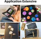 OcePor 200 Sheets Black Cardstock 12” x 12”, 92lb/250gsm Black Card Stock - Image 5