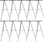 U.S. Art Supply 66" High Boardroom Black Aluminum Flip Chart Easel & by USArtSupply