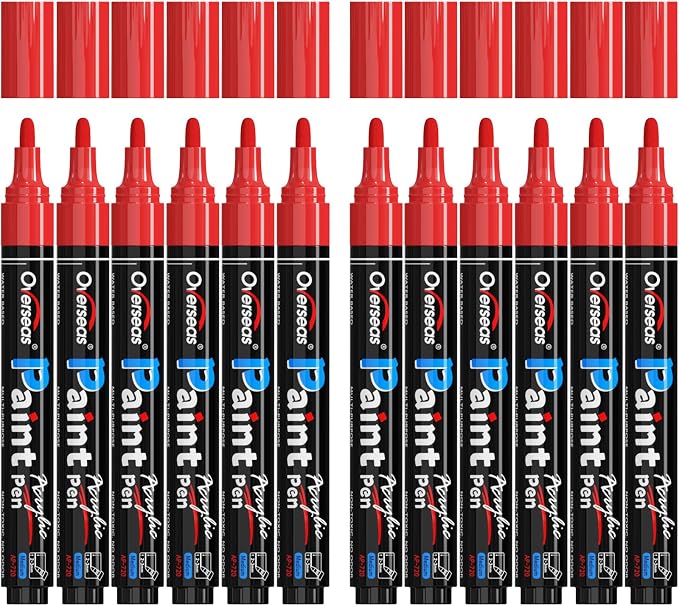 Overseas Red Paint Pens Paint Markers by Overseas