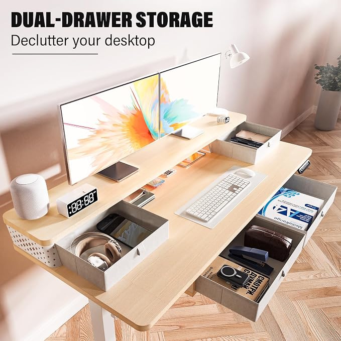 Kingant 55 x 24 Inch Electric Standing Desk - Image 4