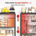 REIBII 5 Tier Storage Shelves Adjustable Wire Rack Shelving, Kitchen Shelves - Image 8