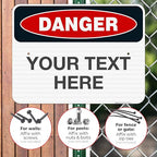 Custom Danger Sign, OSHA Sign, 18x24 Inches, 3M EGP Reflective .080 Aluminum - Image 4