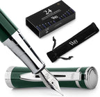 Wordsworth & Black Fountain Pen Set, Medium Nib, Includes 24 Pack Ink Cartridges by WordsworthBlack