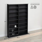 Prepac 2 Column Display Cabinet Media Storage, Double Width Wall - Image 4