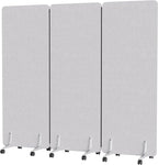 MORDEER 70.8" W x 63" H Freestanding Partition Room Dividers, Acoustic Panels by MORDEER