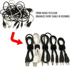 130 PCS 6 Inch Reusable Cable Ties Adjustable Cord Straps, Hook & Loop Wire - Image 3