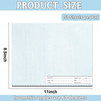 1 Pack 50 Sheets 8.5" x 11" Isometric Graph Paper Pad Landscape - Image 2