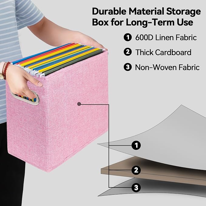 ComfortKeeper 4 Packs Letter Size File Organizer, File Folders Organizer - Image 3