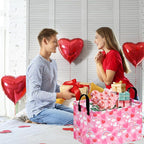 FUULOXE Rectangular Valentines Basket Storage Bin - Image 4