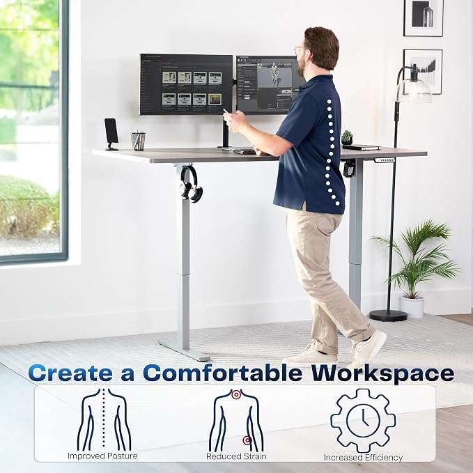 VIVO Electric 71 x 36 in Standing Desk, Memory Height Adjustment, 1B Series - Image 4