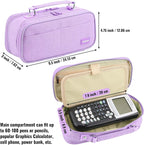 JOINPRO Pencil Case, Large Capacity Pencil Case Organizer; Double Zipper - Image 2
