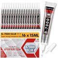 B7000 Rhinestone Glue Clear 16 PCS 15ml – Strong Transparent No Trace Jewelry by INSOIA