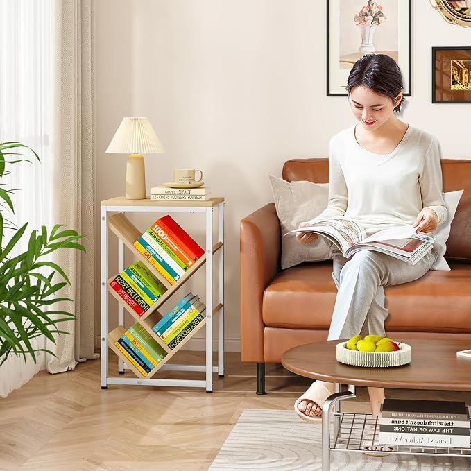 IBUYKE 5 Tier Tree Bookshelf, Small Desktop Bookshelf - Image 2