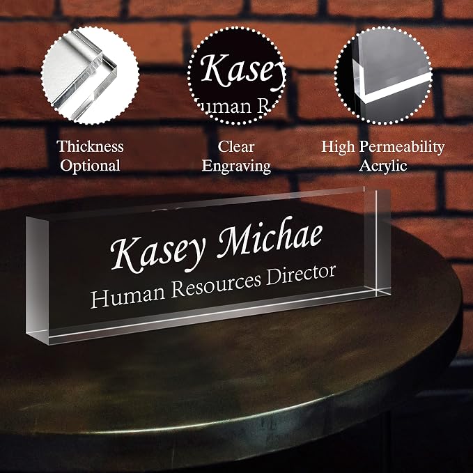 SalaGraphics Custom Engraved Acrylic Name Plates - Image 7