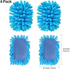 SITHON 4 Pieces Magnetic Microfiber Shag Whiteboard Eraser, Washable Microfiber - Image 2