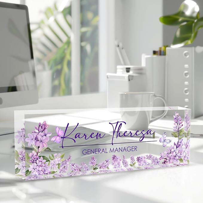 Custom Office Name Plate for Desk, Desk Name Plate Personalized, Personalized - Image 2
