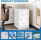 BYNSOE 2 Drawer File Cabinet - Image 3