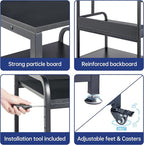 Fannova 25.6" x 23.6" Extra Large Printer Stand Table - Image 8