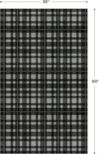 GENIMO Checkered Rug 3x5 Ft Black and White Fine Plaid Outdoor Rug Buffalo - Image 2